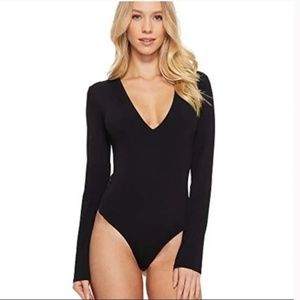 NWT - Intimately by Free People - long sleeve v neck body Suit - Size L